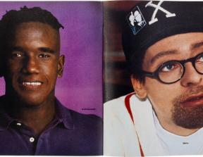 Colors magazine, Tibor Kalman for Benetton<br />photo credit: iconicphotos.wordpress.com, imprint.printmag.com