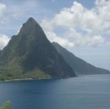 Diving the wall off Le Pitons, St. Lucia<br />photo credit: Wikipedia