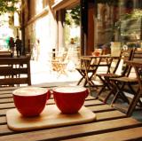 Anywhere you can get a good cup of tea or coffee, wifi and a toilet and where there is a hook on the back of the lavatory door<br />photo credit: foodstory.ro